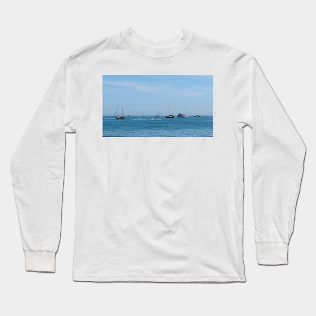 Santa Barbara, California Long Sleeve T-Shirt by supernova23